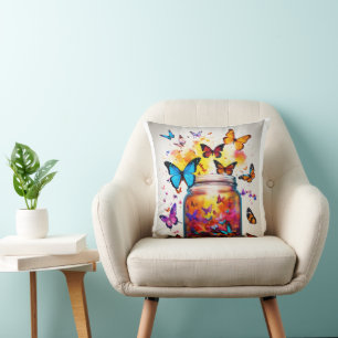 Dreamy Butterfly Coussin : Confort et style pour v