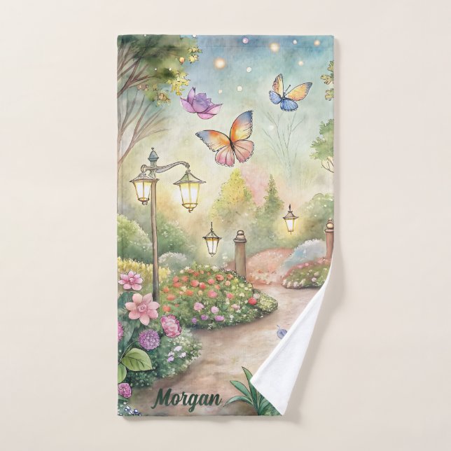 Dreamy Butterfly Garden - Enchanted Garden Sport (Serviette à main)