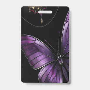 Dreamy Butterfly Pattern Badge
