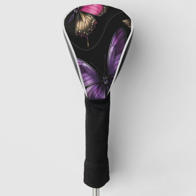 Dreamy Butterfly Pattern Golf Head Cover (Front)