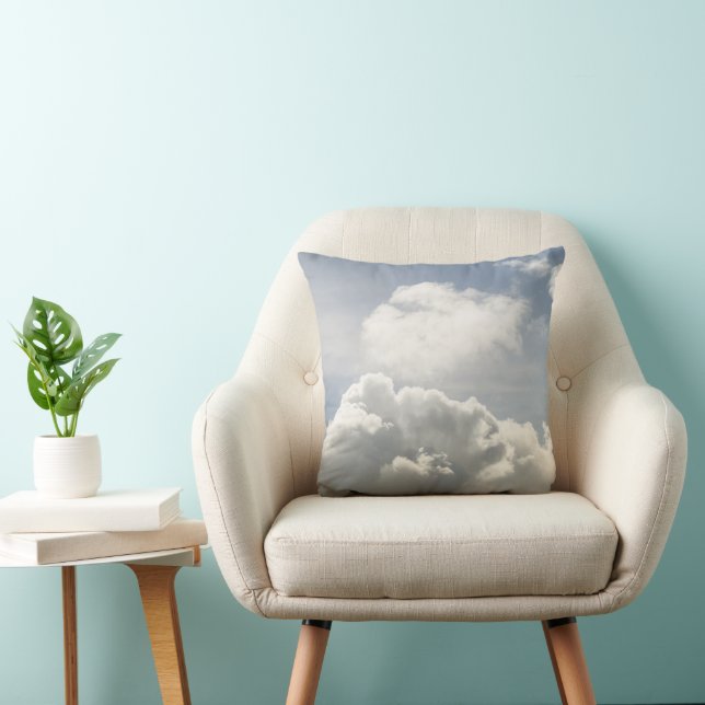 Dreamy Caribbean Clouds 10 Throw Pillow (Chair)