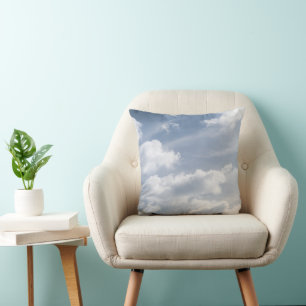 Dreamy Caribbean Clouds 12 Throw Pillow