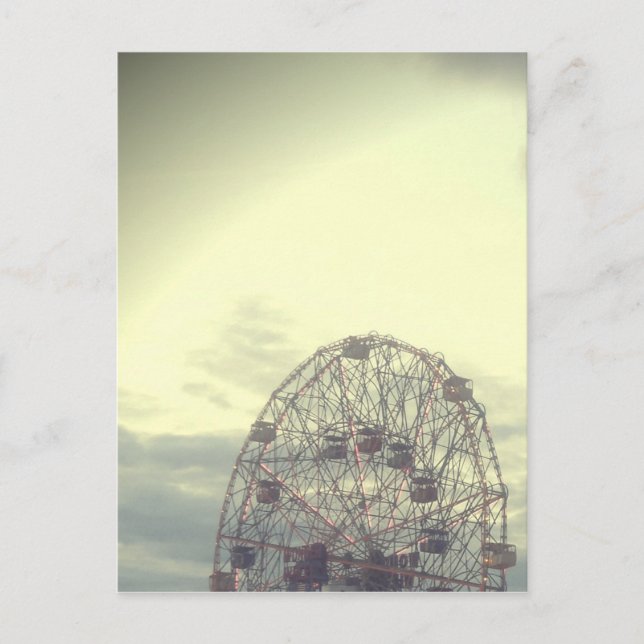 Dreamy Carnival Ferris Wheel Postcard (Front)