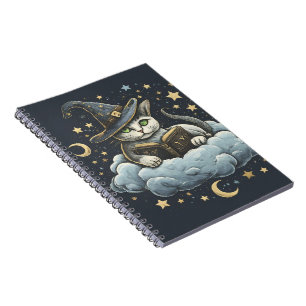 Dreamy Cat Wizard Notebook