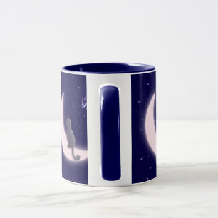 Dreamy Celestial Cat Design Mug