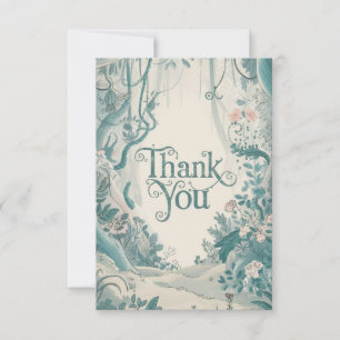 Dreamy Charming Woods Woodland  Thank You Card