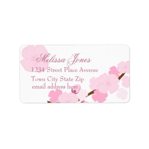 Dreamy Cherry Blossom Label