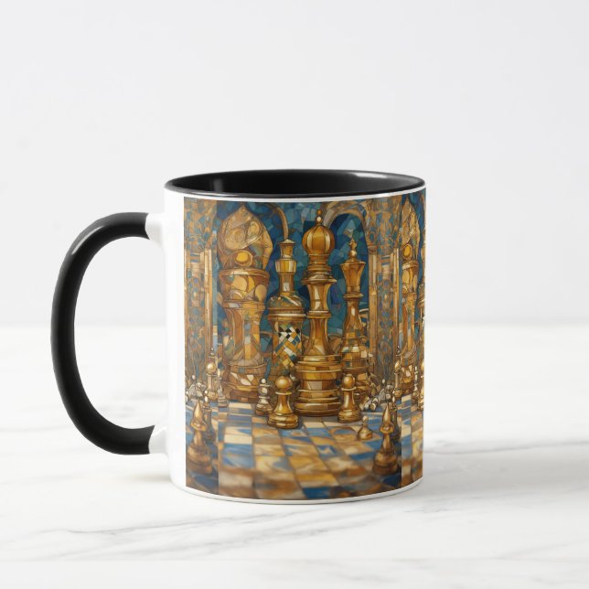 Dreamy Chess-Themed Mug (Left)