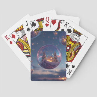 Dreamy Christmas Bubble Playing Cards