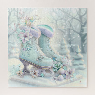 Dreamy Christmas Ice Skates Puzzle