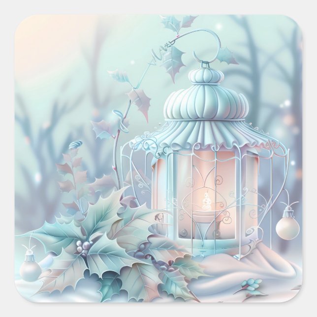 Dreamy Christmas Lantern Sticker (Front)