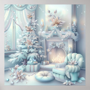 Dreamy Christmas Room Poster