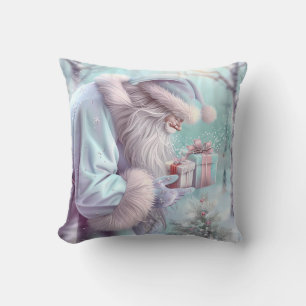 Dreamy Christmas Santa Throw Pillow