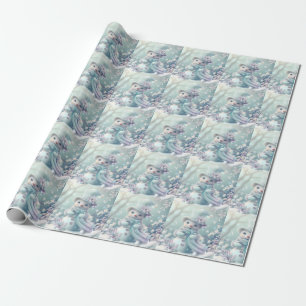Dreamy Christmas Snowman Wrapping Paper