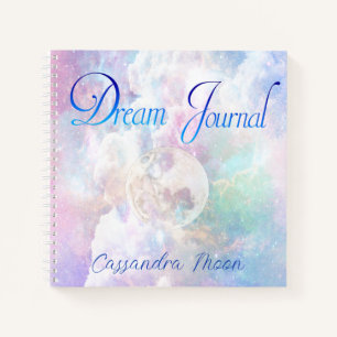 Dreamy Clouds and Stars Dream Journal Personalized