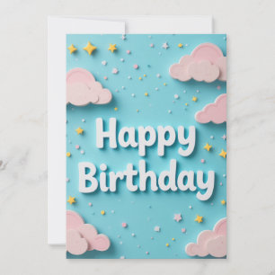 Dreamy Clouds Birthday Card