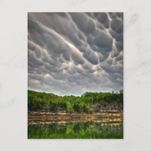 Dreamy Clouds Over Centre Hill Lake Postcard
