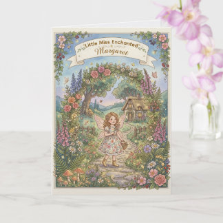 Dreamy Cottagecore Fairy Garden Birthday Card 
