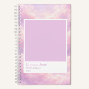 Dreamy Cotton Candy Cloudscape Color Swatch Small Notebook