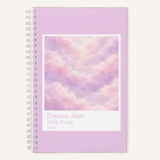 Dreamy Cotton Candy Cloudscape Photo Swatch Small Notebook