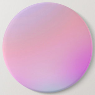 Dreamy Cotton Candy Pastel Gradient 6 Inch Round Button