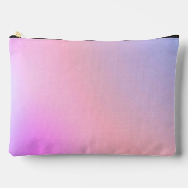 Dreamy Cotton Candy Pastel Gradient Accessory Pouch (Front)