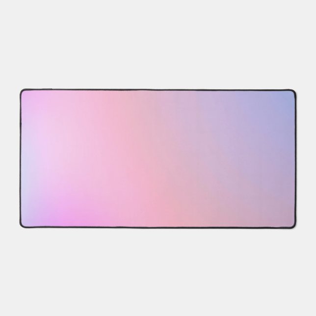 Dreamy Cotton Candy Pastel Gradient Desk Mat (Front)