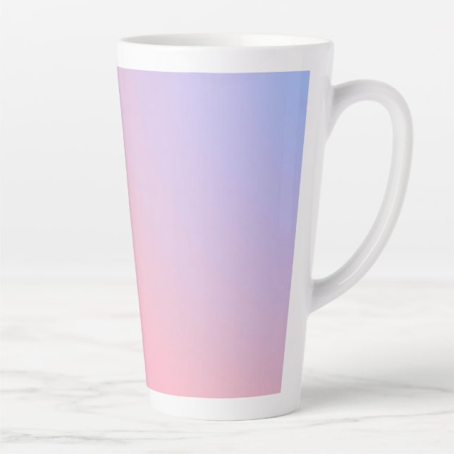 Dreamy Cotton Candy Pastel Gradient Latte Mug (Right)