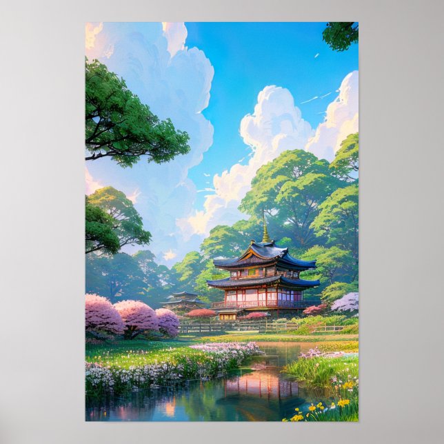 Dreamy Countryside Living Poster (Front)