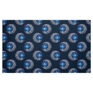 Dreamy Crescent Moon Fabric