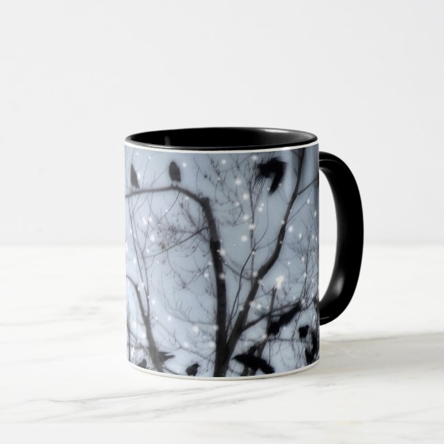 Dreamy Crow Snowfall Mug (Front Right)