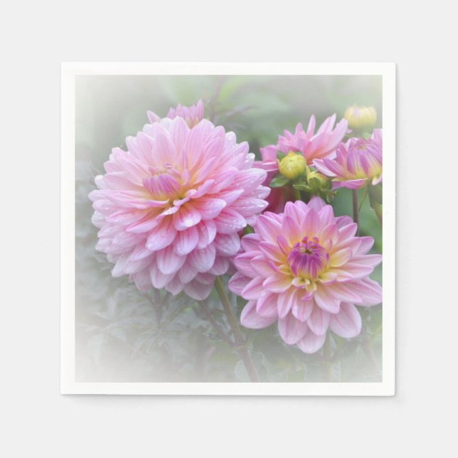 Dreamy Dahlias Napkin (Front)