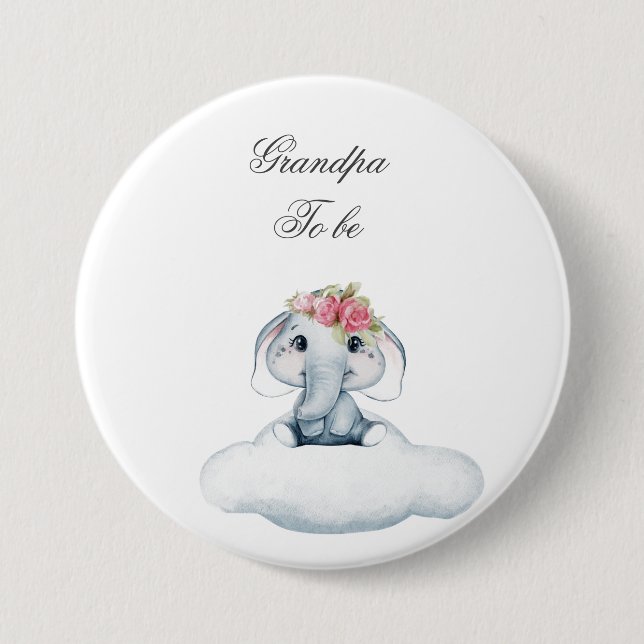 Dreamy Days with Rosie the Elephant.  Button (Front)