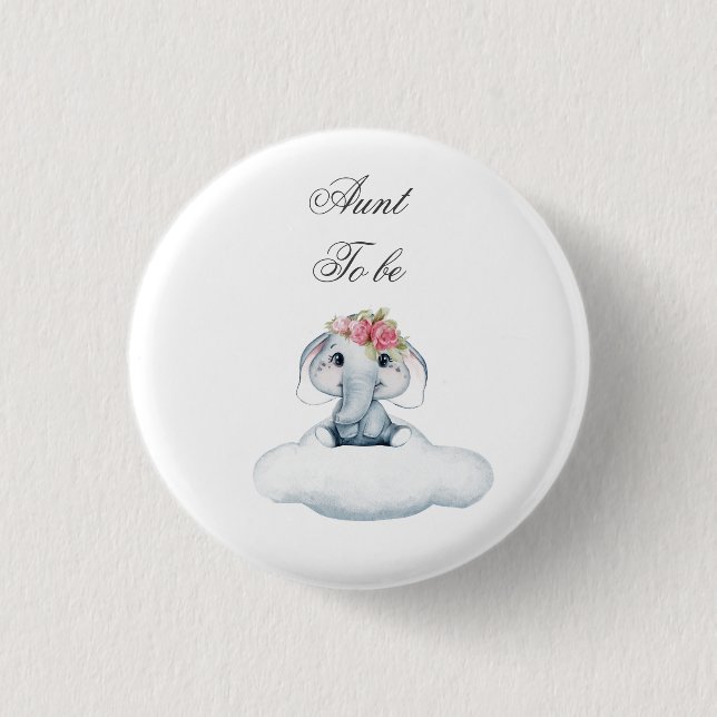 Dreamy Days with Rosie the Elephant.  Button (Front)