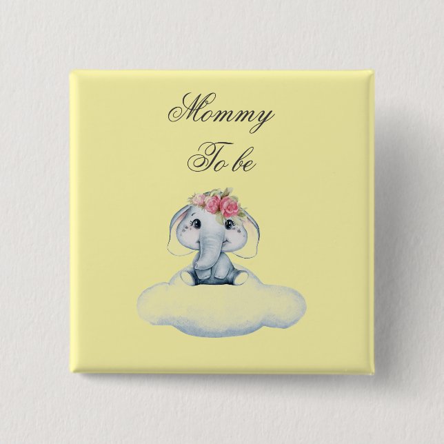 Dreamy Days with Rosie the Elephant.  Button (Front)