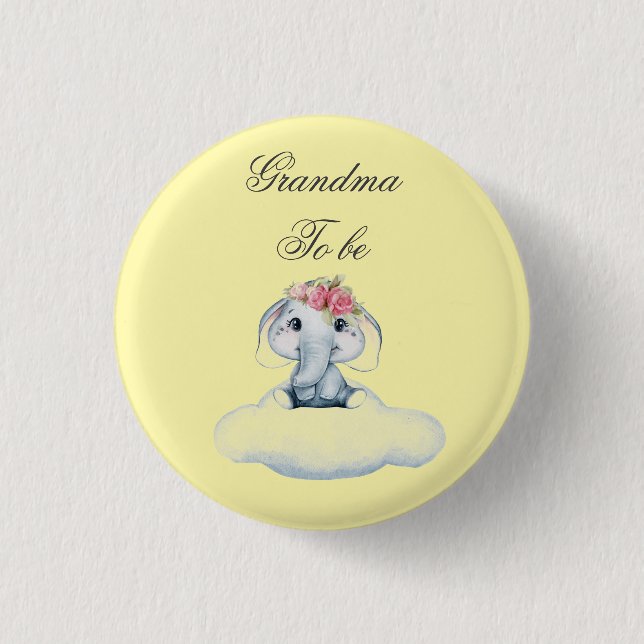 Dreamy Days with Rosie the Elephant.  Button (Front)