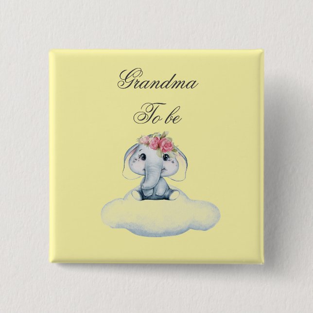 Dreamy Days with Rosie the Elephant.  Button (Front)