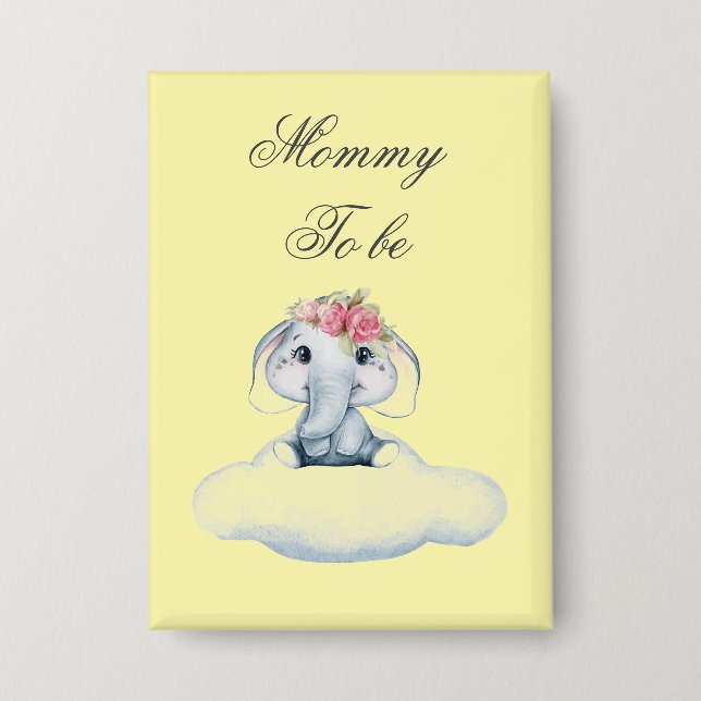 Dreamy Days with Rosie the Elephant.  Button (Front)