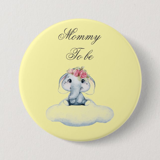 Dreamy Days with Rosie the Elephant.  Button (Front)
