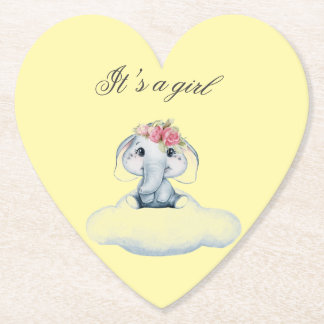 Dreamy Days with Rosie the Elephant. Paper Coaster