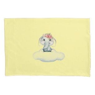 Dreamy Days with Rosie the Elephant.  Pillowcase