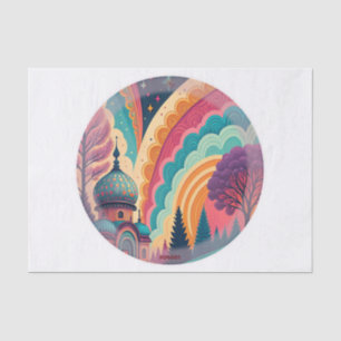 Dreamy Dome Rainbow Tissue Paper – Customizable