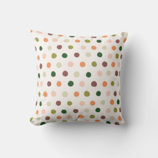 "Dreamy Dots" Colourful & Fun Kid's Polka Dot Art Throw Pillow
