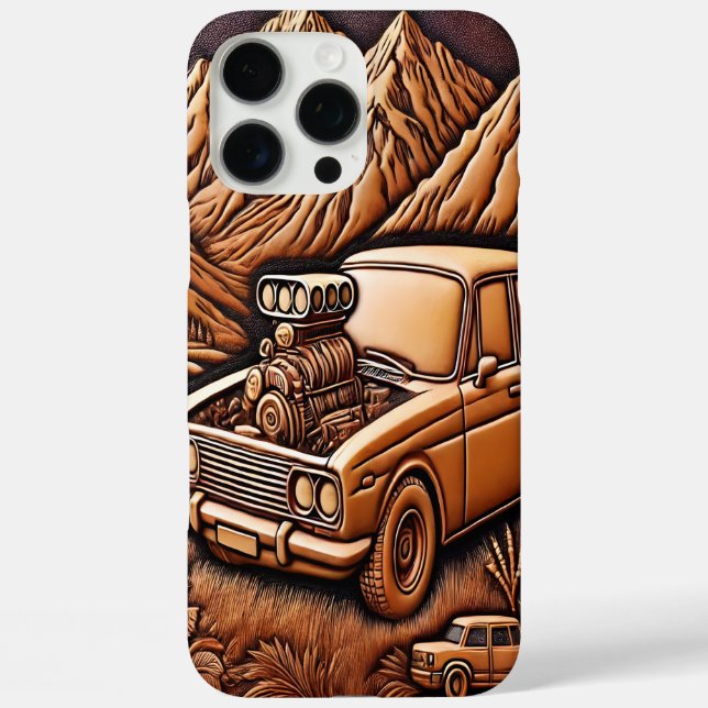 Dreamy Drive with 1980s Muscle Car Case-Mate iPhone Case (Back)