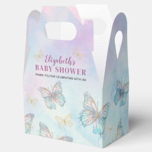Dreamy Enchanted to Meet You Butterfly Baby Shower Favor Box
