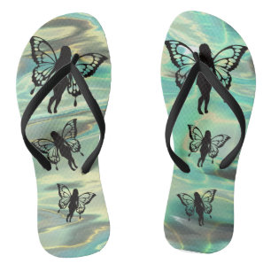 Dreamy fairies flip flops