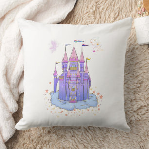 Dreamy Fairytale Castle- A Magical Touch Throw Pillow