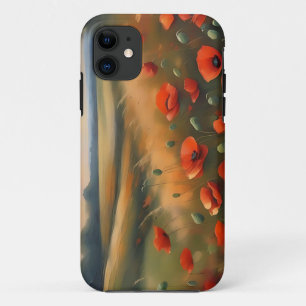 Dreamy Field of Poppies Wildflower iPhone 11 Case