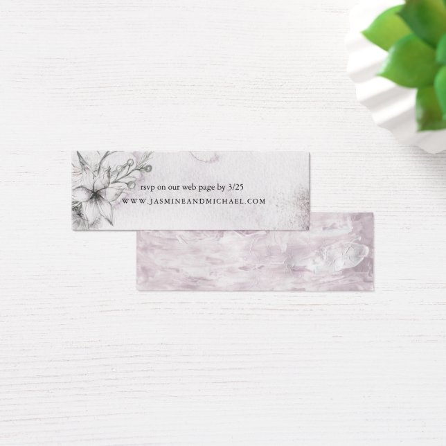 Dreamy Floral | Carte de site Mariage (Bureau)