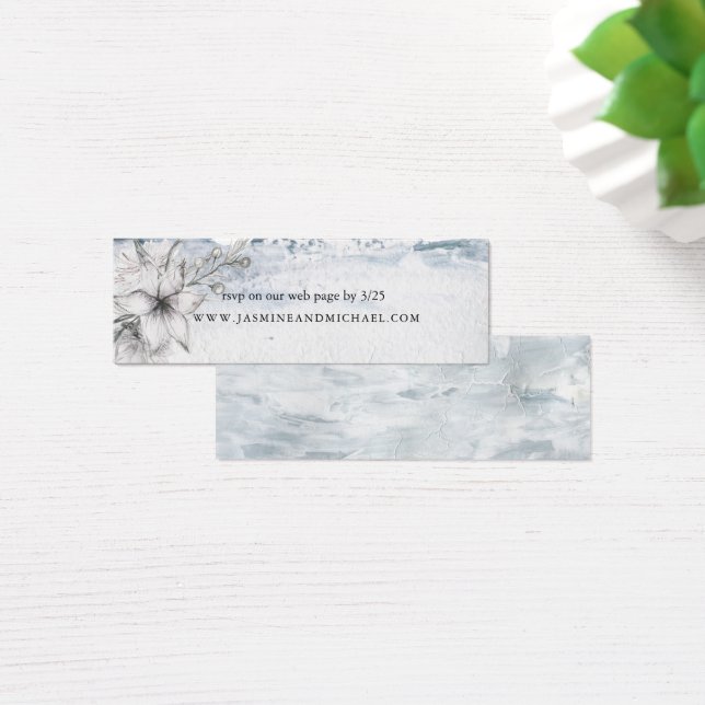 Dreamy Floral | Carte de site Mariage (Bureau)